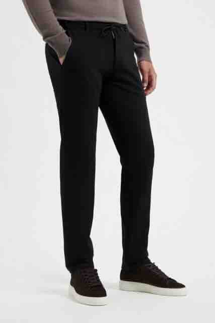 Travel broek 8414 zwart bonded 