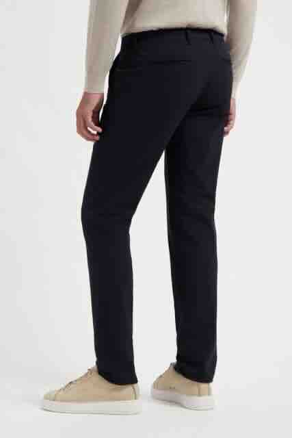 Travel broek 8414 navy bonded