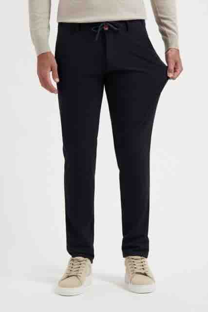 Travel broek 8414 navy bonded