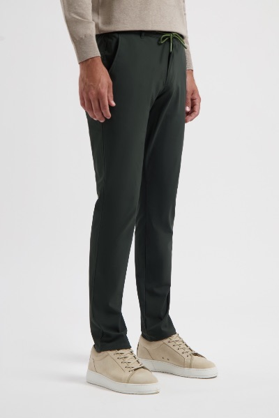 Travel broek 8414 green bonded