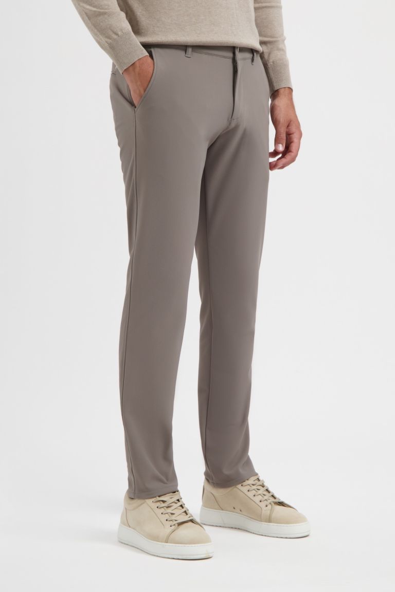 Travel broek 8414 taupe bonded